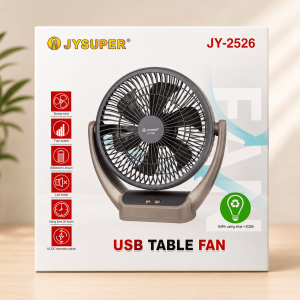JYSUPER JY-2526 Rechargeable Table Fan.