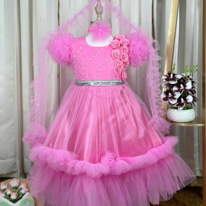 Party Princess Frock Pink D1 Single