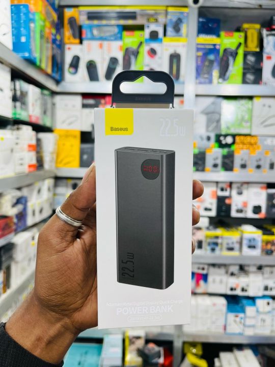 Baseus Power Bank Adaman 22.5w 20000Mah PPAD000101 Metal Digital Display Quick Charge Power Bank