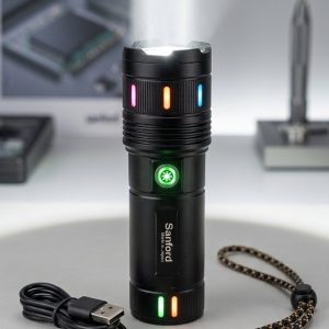 Sanford High Power Super Bright Flashlight (40000mAh).
