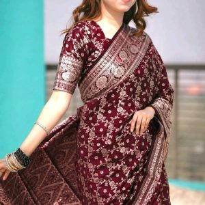 Royal Benaroshi Katan Saree.