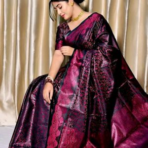 Royal Benaroshi Katan Saree.